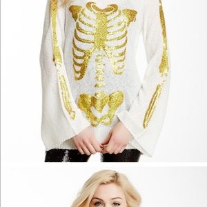 Wildfox skeleton sweater